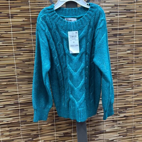 Epic Threads Toddler & Little Girls Solid Cable-Knit Crewneck Sweater, Created f - Picture 2 of 3